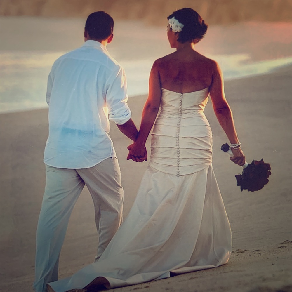 Ivory mermaid wedding gown